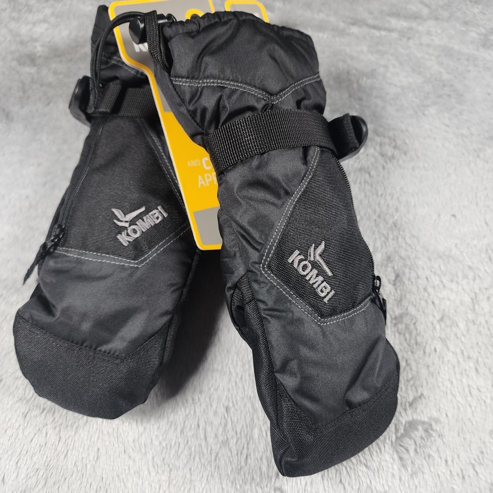 Kombi Roamer II Mitt Jr Boys Medium Black Insulated‎ Ski Snow Winter Mittens